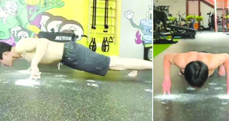 Zhang Yuxuan-a’n four-finger pushup paha kut ben record a siam